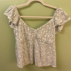 NWOT Abercrombie Floral Top Size M